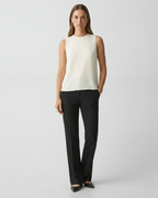 Sleeveless Silk Georgette Shell Top