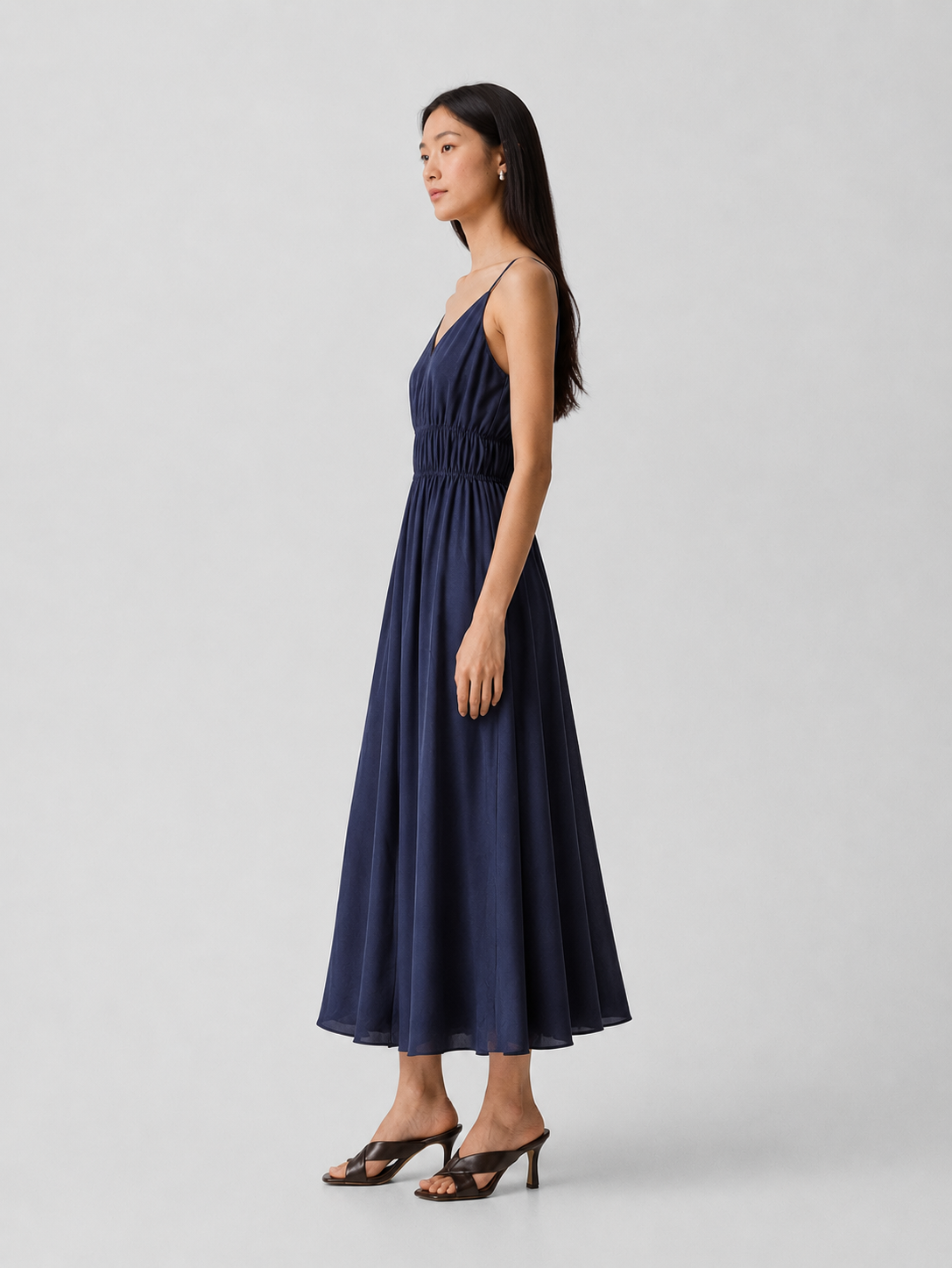 Belted Flared Shirt Dress