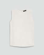 Sleeveless Silk Georgette Shell Top